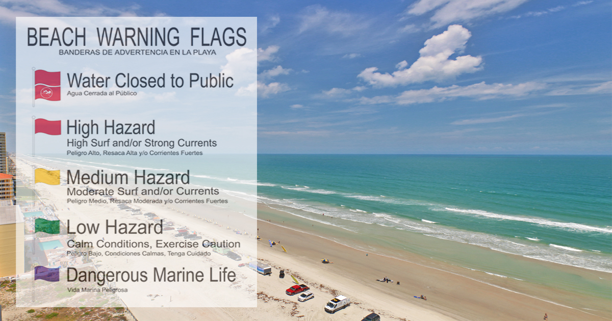 Beach Warning Flags - Daytona Beach Shores Real Estate - The LUXE Group 386.299.4043
